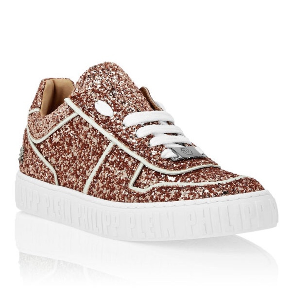 Philipp Plein Lo-Top Glitter King Power Sneakers